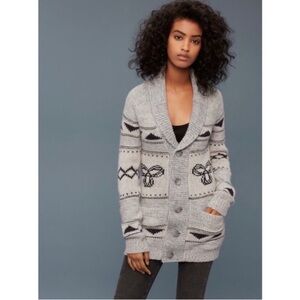 Aritzia TNA Northwest Lambswool Knit Cardigan